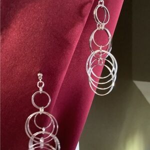 Elegant Silver Hoop Earrings